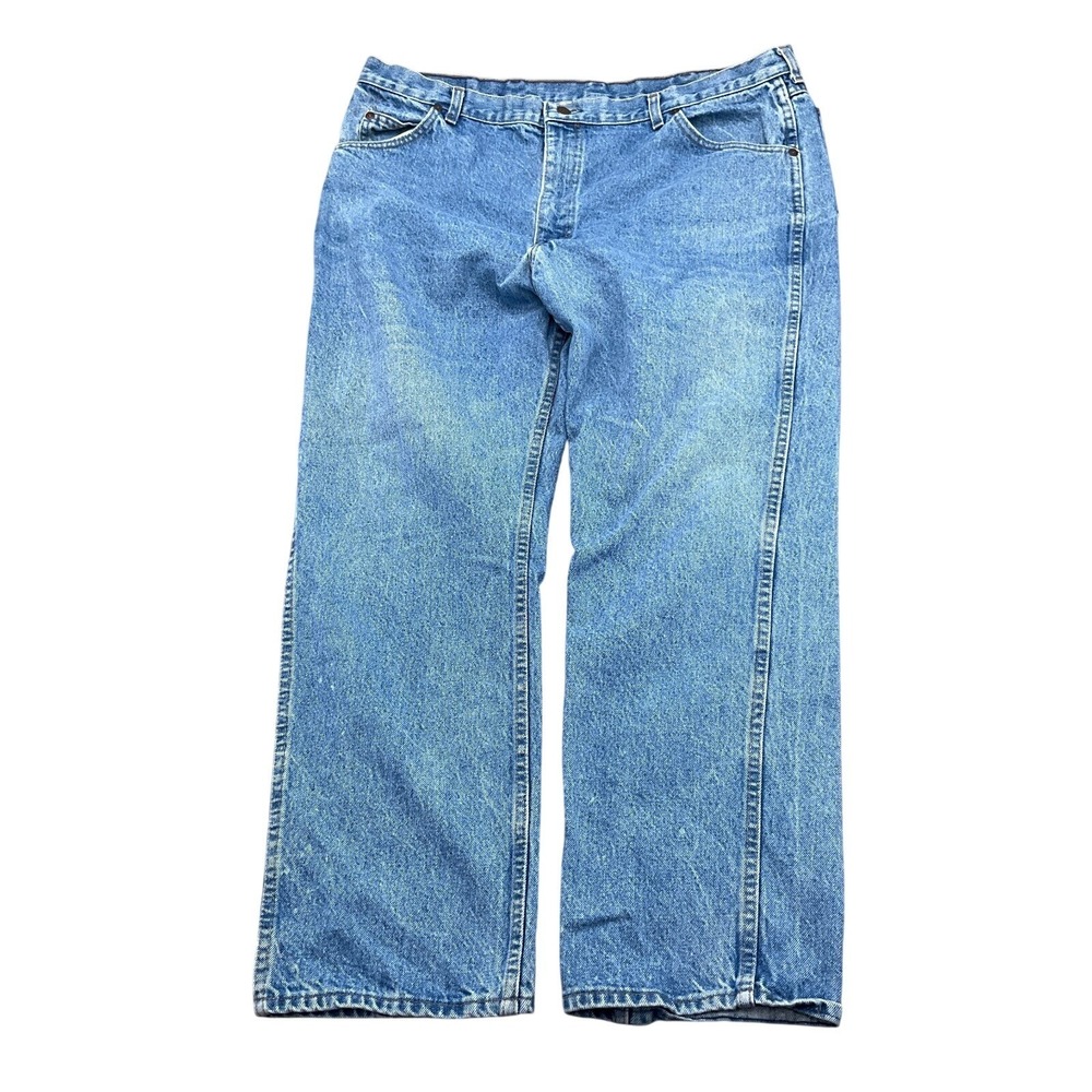 Sears‎ Roebucks Jeans Men 42W 30L Blue Fade Cotton Straight Leg USA VTG